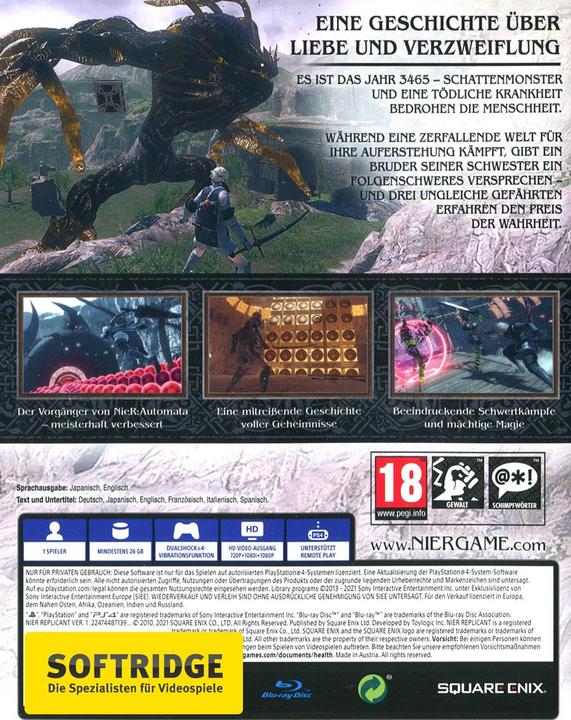 Actual product image Square Enix NieR Replicant ver.1.22474487139 (PS4, EN)