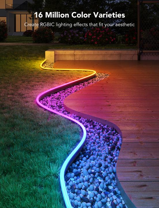 Actual product image Govee Neon Strip Lights (RGBIC, 1000 cm, Outdoor)