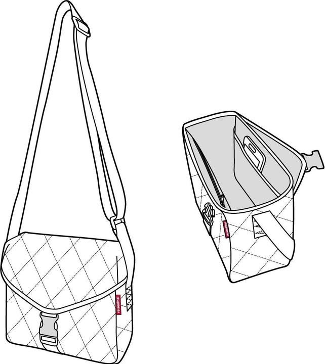 Image du produit reisenthel Sac à bandoulière Saddle bag M Rhombus black