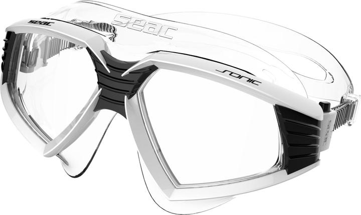 Produktbild Seac Schwimmbrille Sonic schwarz weiss/schwarz, beschlagfrei, 100% UV-Schutz, Silikon (One Size)