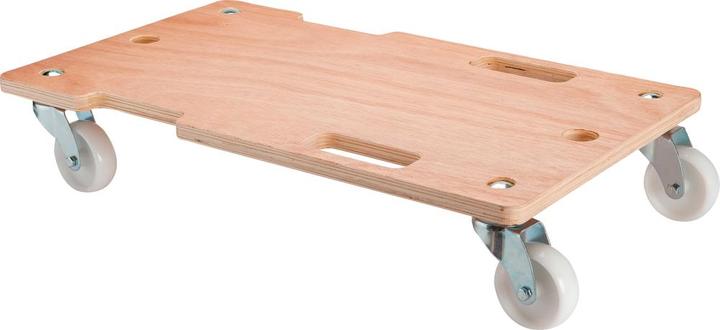Actual product image BS Rollen Transport roller Wheel Ø 75 mm 150 kg L600 mm W350 mm plastic wood with recessed grip (150 kg)