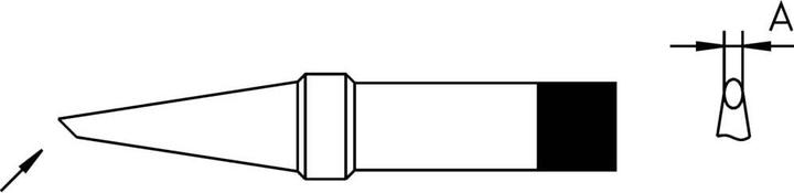 Actual product image Weller Erem 1.6/370C SPADE TIP (Soldering tip)