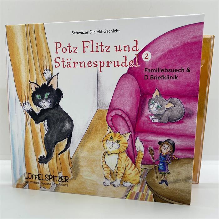 Produktbild Potz Flitz und Stärnesprudel Folge 2, Familiebsuech & D Briefklinik (Céline Landolt, Angelina Kreyenbühl, Schweizerdeutsch)