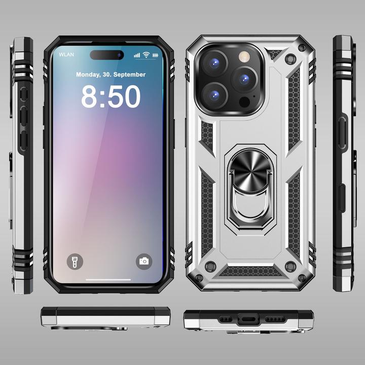 Actual product image Nalia Shockproof Military Style Ring Cover (Apple iPhone 16 Pro Max)