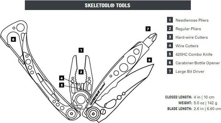 Produktbild Leatherman Skeletool (7 Funktionen)