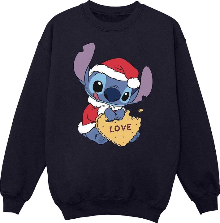 Immagine prodotto Disney Lilo And Stitch Christmas Love Biscuit Felpa Uomo (L)
