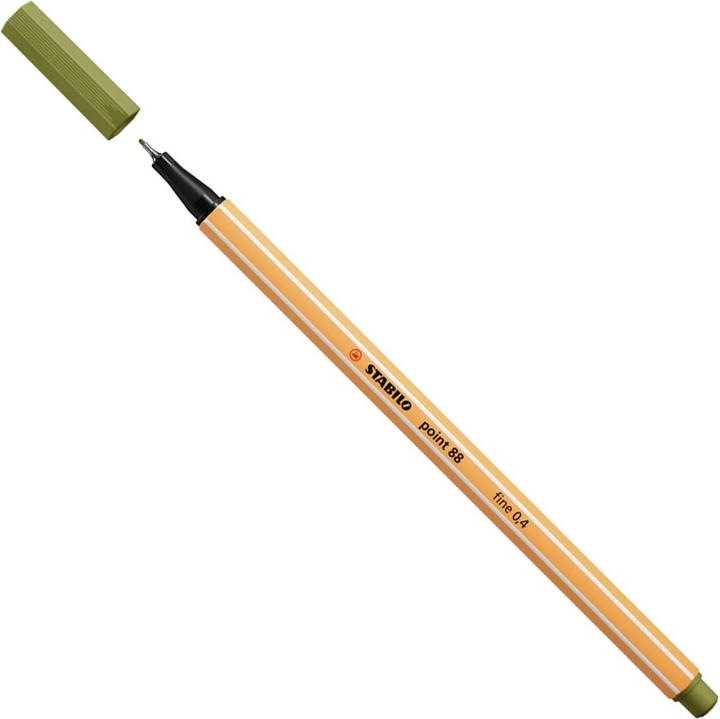 Immagine prodotto STABILO punto 88 Fineliner (Verde fango, 1 x)