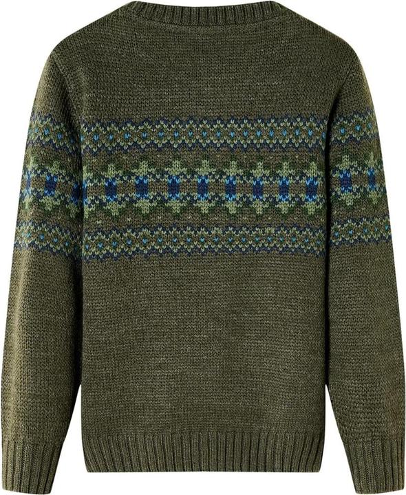 Image du produit VidaXL Pullover enfant tricoté Kaki 104,Matériau : 100 (104)