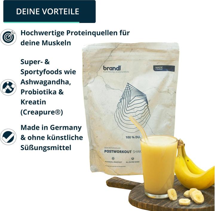 Image du produit Brandl-Nutrition Poudre Post Workout Vegan Banane 1000 g (Banane, 1 pcs, 1000 g)