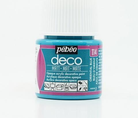 Immagine prodotto Pebeo Deco Colore acrilica opaco (Blu orientale, 45 ml)