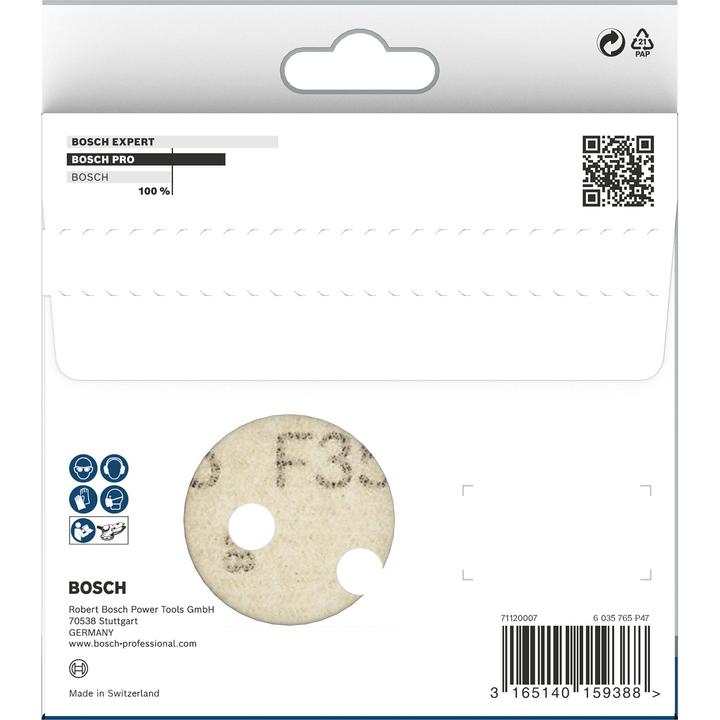 Actual product image Bosch Professional Zubehör PRO F355 sanding sheet, 125 mm, G320 (320)