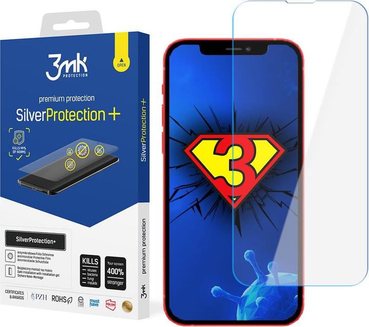 Actual product image 3MK SilverProtection+ screen protector, screen protector film (1 Piece, Apple iPhone 13 mini)