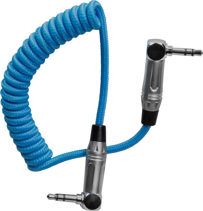 Kondor Blue Câble audio stéréo 3,5 mm à angle droit TRS (12-24") (0.61 m)
