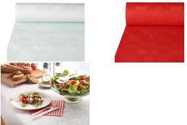 Actual product image Papstar Paper tablecloth with damask embossing (100 x 5000 cm)