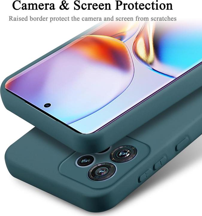 Actual product image Cadorabo Case for Motorola Edge 40 Pro TPU in liquid protection silicone design (Motorola Edge 40 Pro)