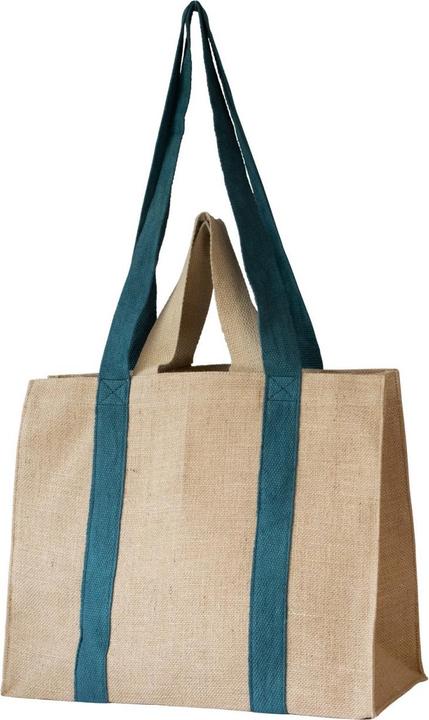 Produktbild Pebbly Tasche XL, natural, dunkelblau 41x35x20cm