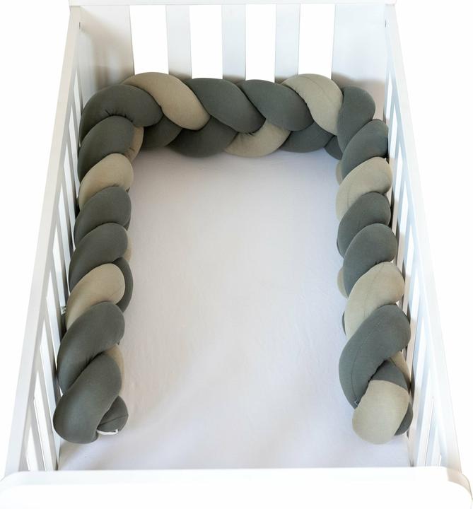 Bubaba Knitted cot Mantinel 235x15cm green