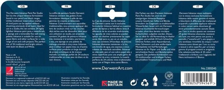 Actual product image Derwent Inktense Paint 24 Pan Palette (603054) (White)