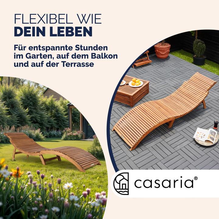 Actual product image Casaria Swing lounger set of 2 (190 cm)