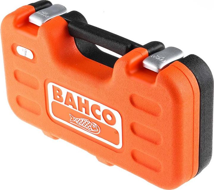 Immagine prodotto Bahco 1/4"-Steckschlüssel-Satz, metrisch, Sechskant, inklusive Umschaltknarre und Schraubendreher-Einsät (1/4")