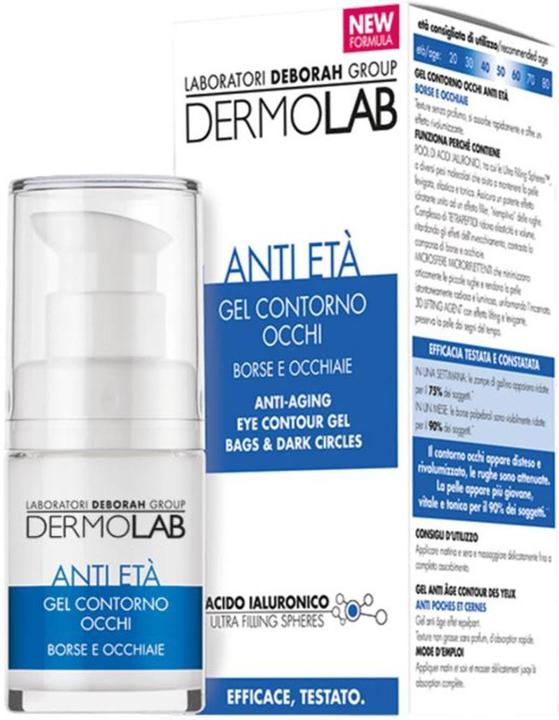Deborah Milano DERMOLAB Gesichtscreme 15ml 5626 Anti-Aging Augen- und Gesichtspflege Gel (Gel, 1000 ml)