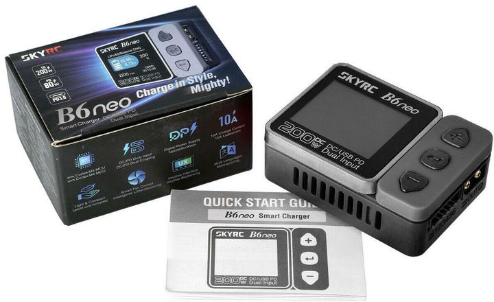 Immagine prodotto SkyRC B6neo Caricabatterie grigio LiPo 1-6s 10A 200W
