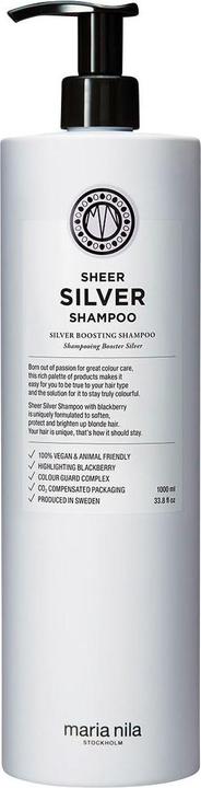 Immagine prodotto Maria Nila Cura e stile - Shampoo Sheer Silver (1000 ml, Shampoo liquido)