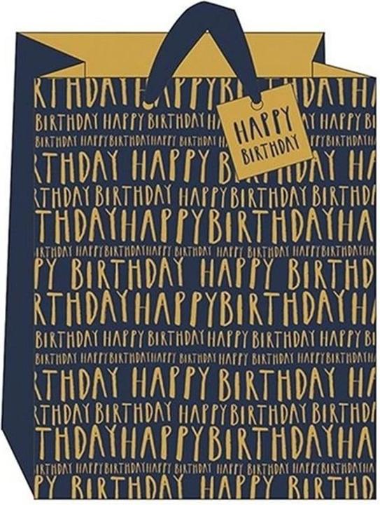 Immagine prodotto Sara Miller Sacchetto regalo di buon compleanno - blu - grande (Scatola da regalo, 1 x)