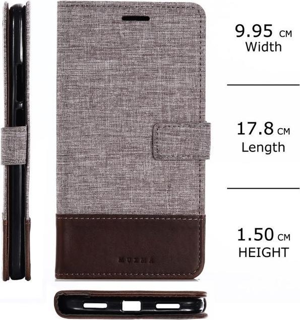 Produktbild MU Classic Zweifarbige Leder/Stoff Hülle (Xiaomi Mi Max 2)