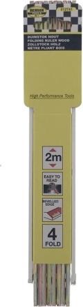 Actual product image Benson Folding Ruler 2 Metre Wood Wooden Stick