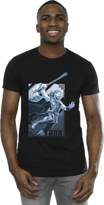 Actual product image Mens Thor Love And Thunder Attack T-Shirt (XL)