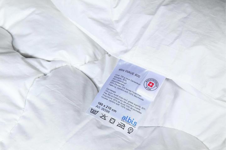 Produktbild Albis Wave 800 hochwertiges Daunenduvet (940 g, 200 x 210 cm)