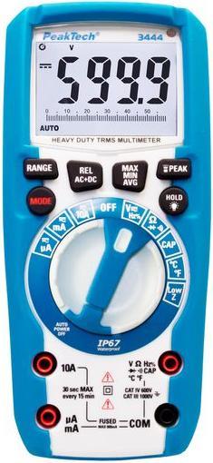 Immagine prodotto Peaktech P 3444 Multimetro digitale a vero RMS (CAT IV 600V, CAT III 1000V)