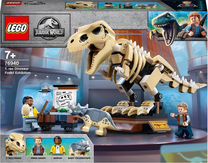 LEGO T. Rex skeleton in the fossil exhibition (76940, LEGO Jurassic World)