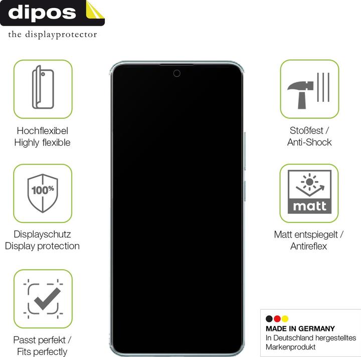 Actual product image Dipos Full Cover Screen Protector Matte (1 Piece, Xiaomi Redmi Note 14 Pro)