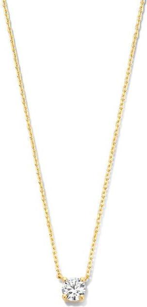 Sparkle14 Kette Zirkonia 0,8 mm 42 cm - 4 - Gold (14K Gelbgold)