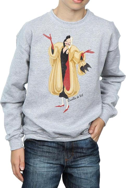 Actual product image Disney Boys 101 Dalmatians Classic Cruella De Vil Sweatshirt (152, 158)
