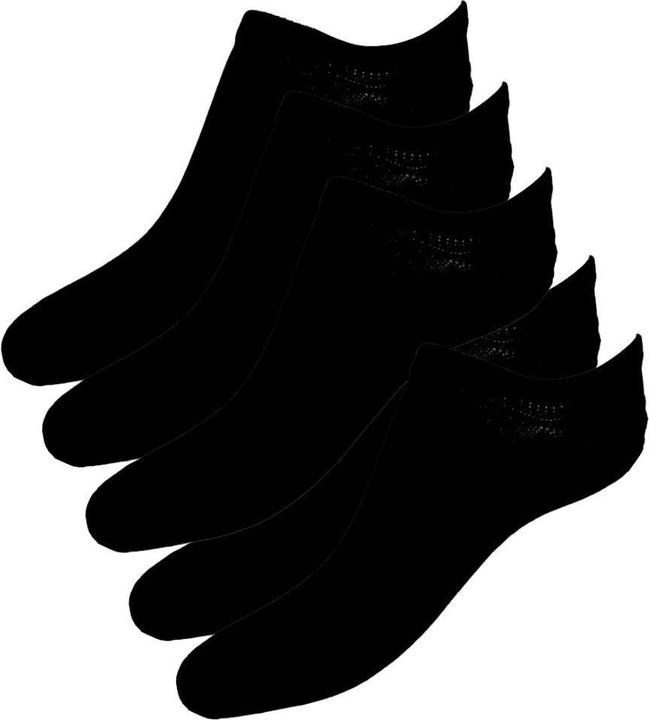 JTI Söckchen aus Baumwolle - Schwarz - 5er-Pack - Gr. 37-40 (5er Pack, 37 - 40)