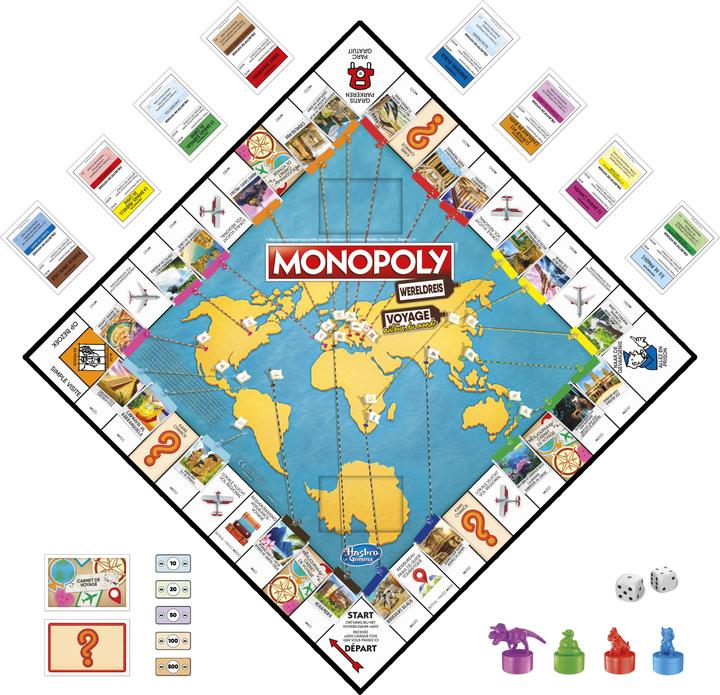 Image du produit Hasbro Gaming Monopoly Wereldreis (Français, Néerlandais)