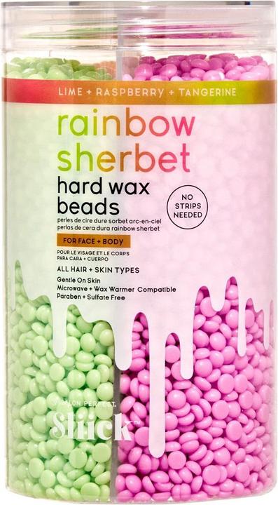 Salon Perfect Sliick Heard Wax Beads Rainbow Body Wax Sherbet 425G (1 x, 425 g)