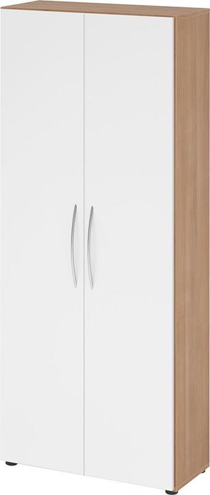 Actual product image Hammerbacher Wardrobe 5OH 34.6cm deep BM walnut/white