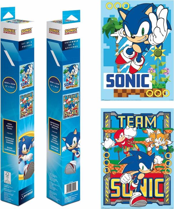 Immagine prodotto Pyramid SONIC - Green Hill - Set di 2 poster 52 x 38 cm