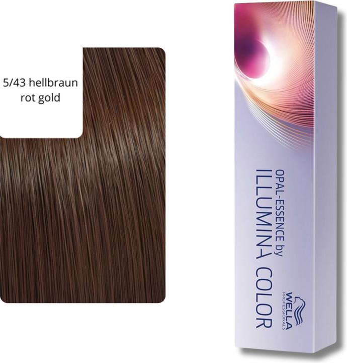 Actual product image Wella Illumina Color (5/43 light brown red-gold)
