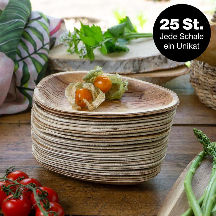 Actual product image Moritz & Moritz Palm leaf tableware 25 pieces (25 x)