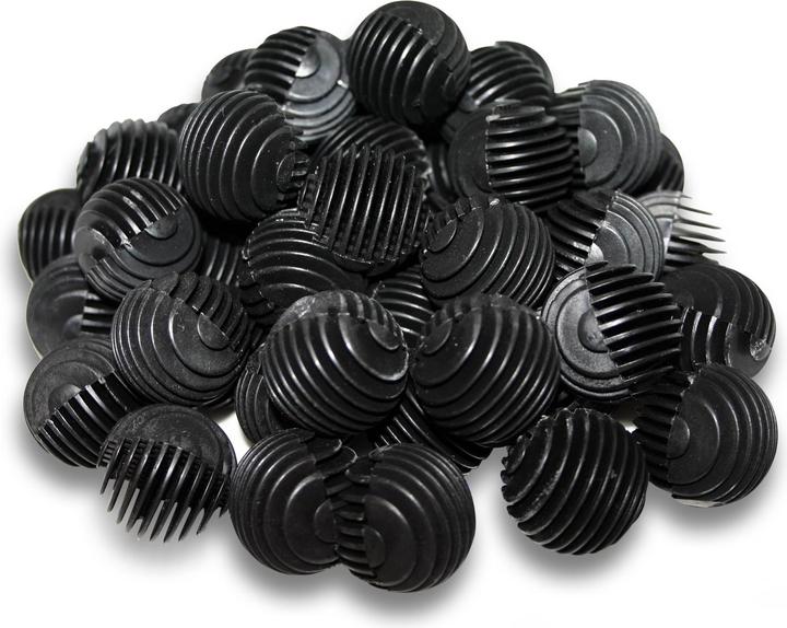 Produktbild SunSun 40x Aquarium Bio Balls Ø28mm zur Besiedlung durch nitrifizierende Bakterien (Süsswasser, Salzwasser)