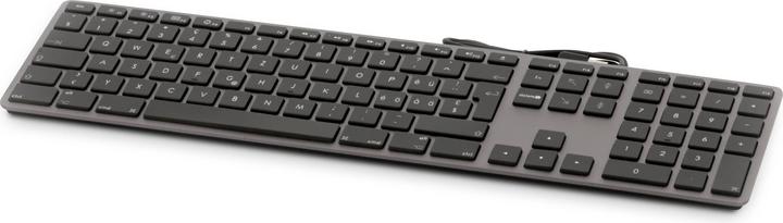Produktbild LMP USB numeric Keyboard KB-1243, 110 keys, 2x USB, aluminum, Czech layout, macOS, space grey (CH, Kabelgebunden)
