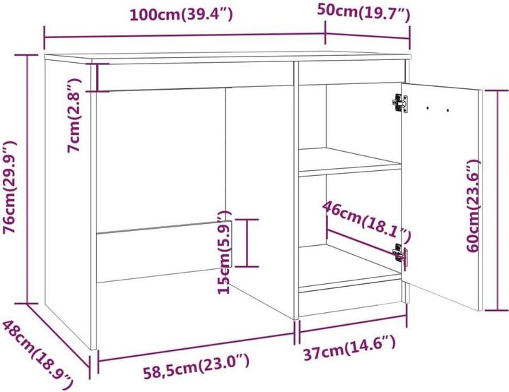 Image du produit VidaXL Marve (100 x 50 x 76 cm)