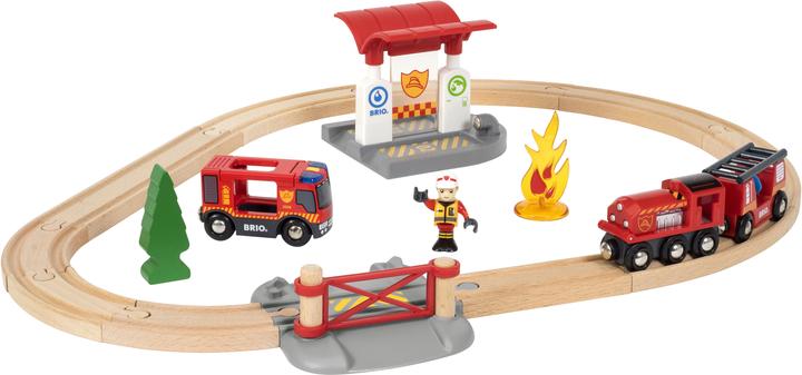 Image du produit Brio Set de pompiers des chemins de fer