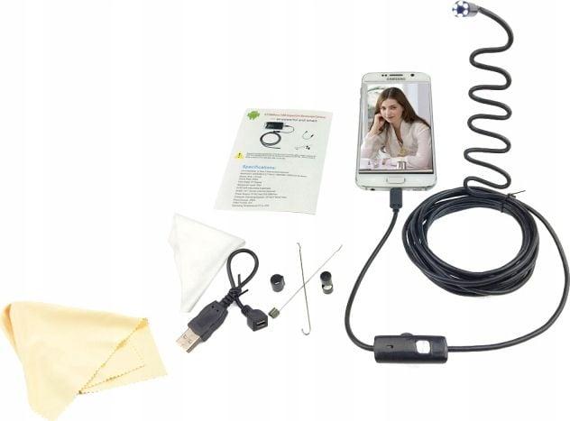 Actual product image Xrec Endoscope / Camera Inspekcyjna Do Telefonu Na Android / Usb 1,5m 5.5mm