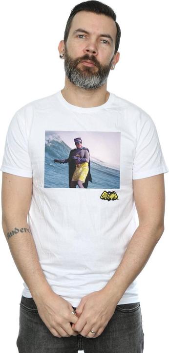 Actual product image Mens Batman TV Series Surfing Logo T-Shirt (S)